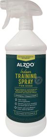 ALZOO Plant-Based Indoor Training Spray for Dogs and Cats - 32oz Natural Behaviour Deterrent
