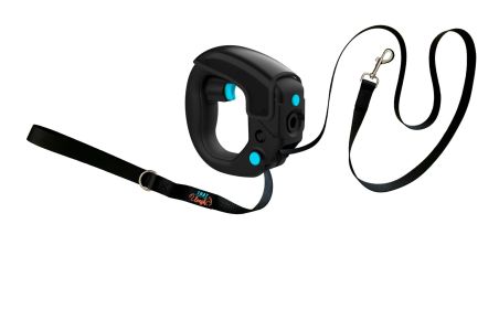 Dog Water Bottle with Flip Open Cup & Squirt Feature with Leash 12 Fl Oz Portable Pet Water Dispenser Grip Handle Attaches to Your Leash Clutter