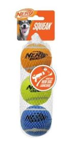 Nerf Dog 2.5-inch Squeak Tennis Ball Dog Toy, 3-Pack