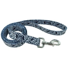 PET ATTIRE Lead 4' x 3/4 (Option: Black w/Skulls)