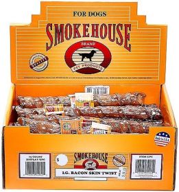 SMOKEHOUSE Bacon Skin Twists (Option: L 25ct Display)