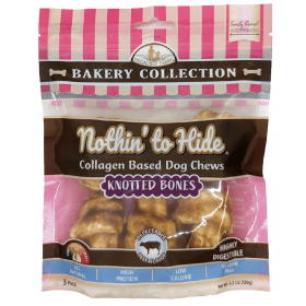 NOTHIN' TO HIDE Bakery Beef Knotted Bone (Option: 4" 3pk)