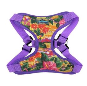 Wrap and Snap Choke Free Dog Harness by Doggie Design (Color: Sunset Hibiscus, size: medium)