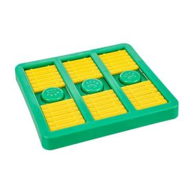 Interactive Food Dispensing Dog Toy (Color: Green With Lid)