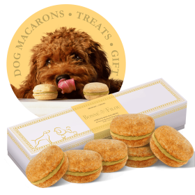 Dog Macarons - Count of 6 (Dog Treats | Dog Gifts) (Flavor: Cheese)